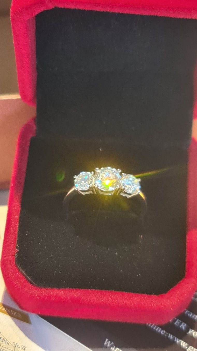 Bagues: Moissanit 2ct. Ring D VVS1 GRA 59.5mm – Neuf avec emballage d'origine à Uerkheim par Kaufoption 2