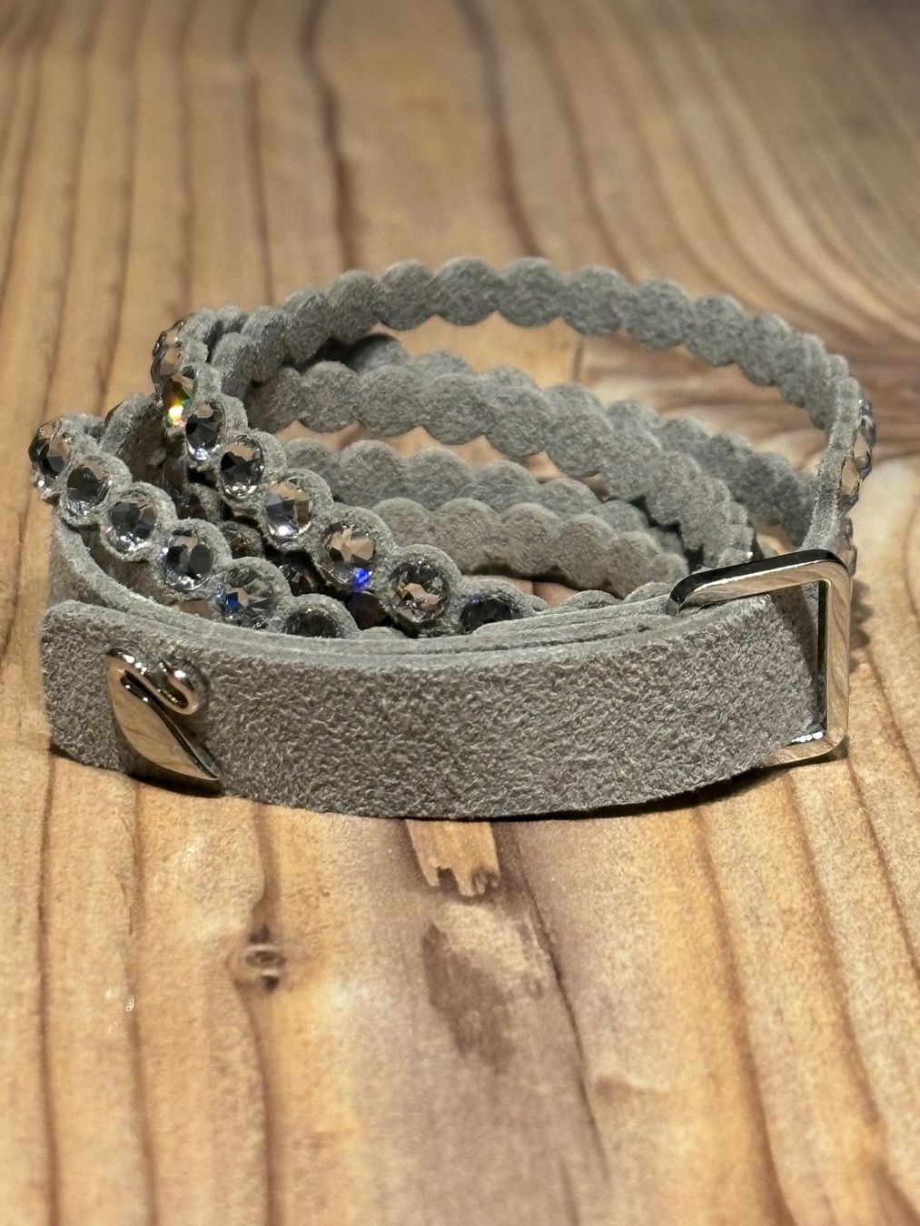 Swarovski Bracciali & Braccialetti: Funkelndes Swarovski Armband grau – Usato da Grindelwald venduto da ricarda1970 1