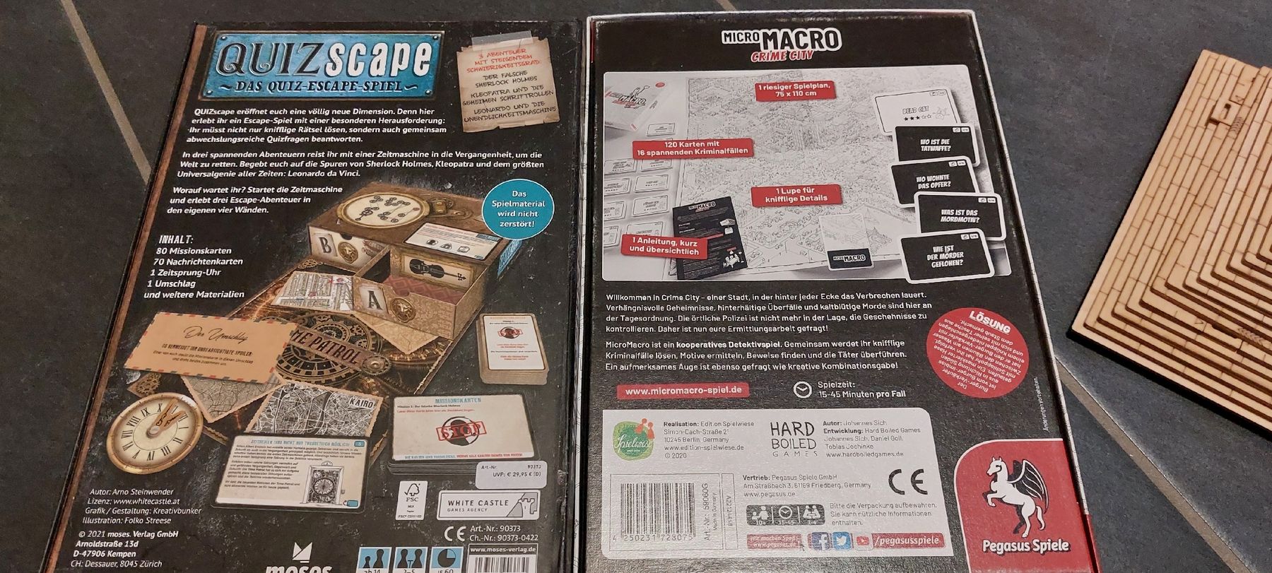 Giochi: Riesen Escape/Rätselspiele Set, gratis Versand – Usato da Dozwil venduto da strubiottca 8