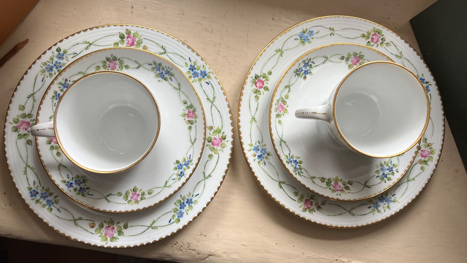 Tazze: tasse peinte à la main handbemalt Teller – Usato da St-Cierges venduto da LeRegain 1