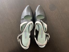 Damen Schuhe Stefi Talman schwarz weiss Grösse 39.5
