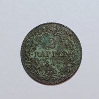 2 Rappen 1842 Zürich ss