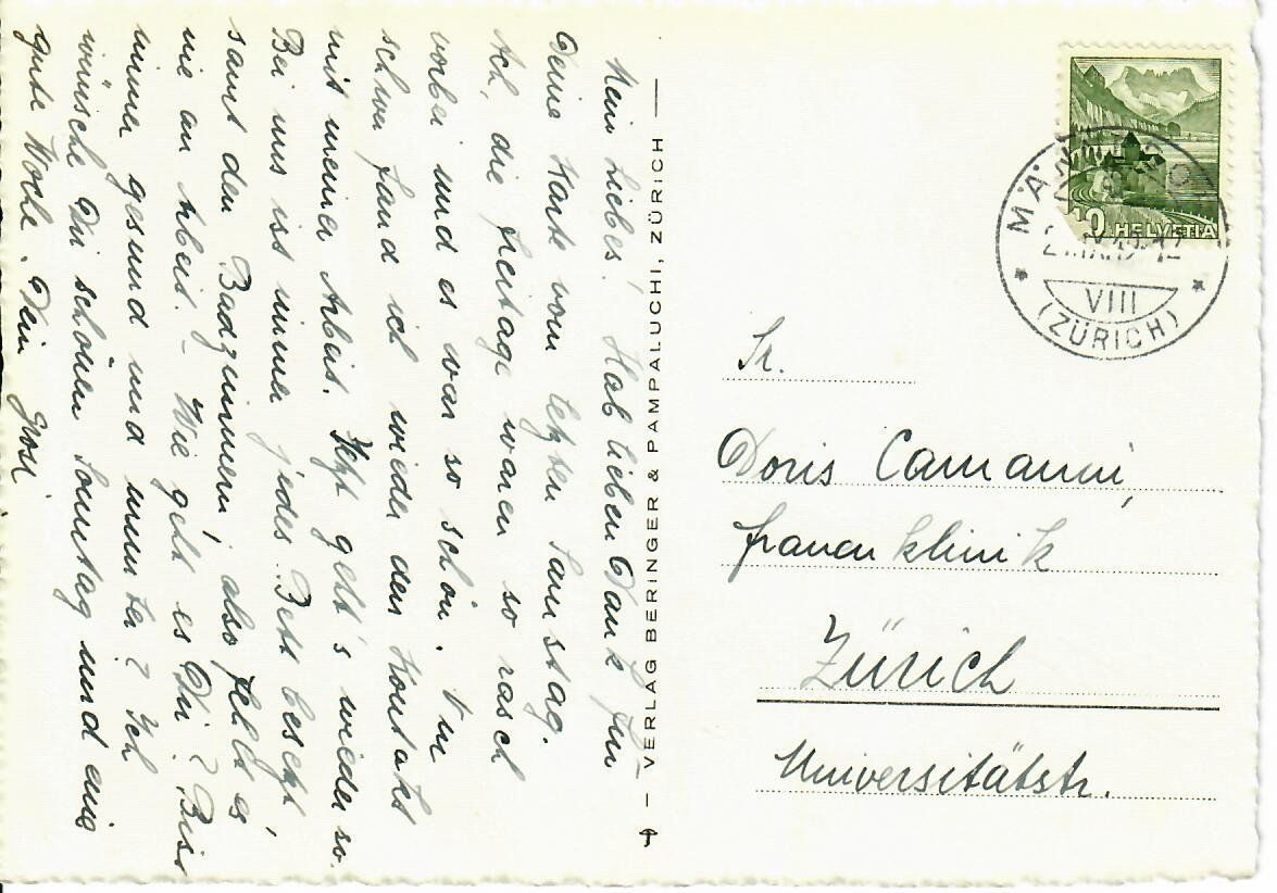 Cartoline postali: Zürich 1949 – Usato da Hochdorf venduto da Ziegel-16 1