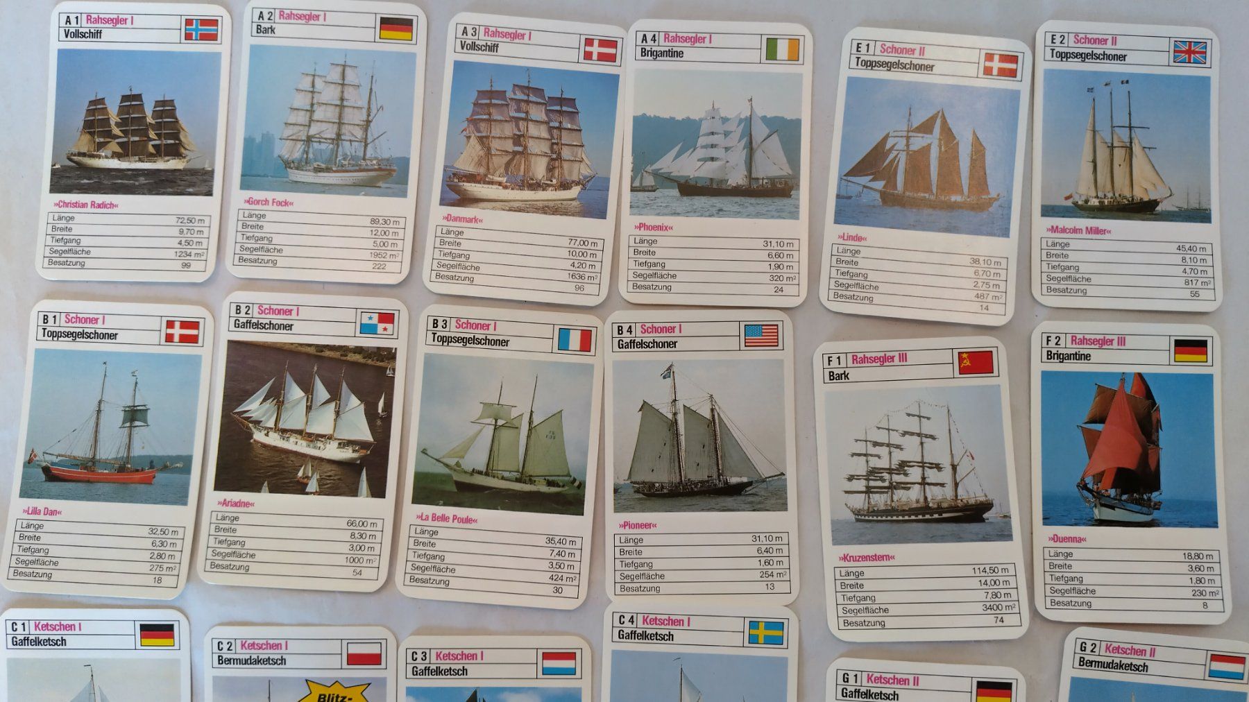 Giochi: Schiffe Quartett - Windjammer ab Fr. 8.- / 32 Karten + 2 – Usato da Bellach venduto da JingleJerry 3