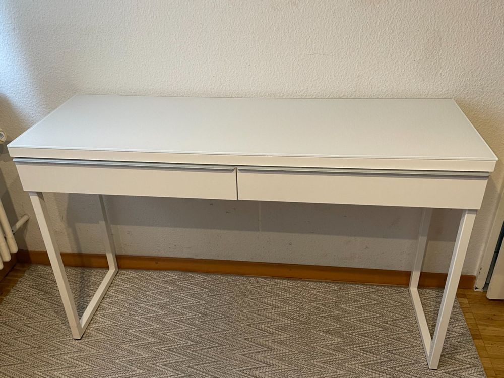 Schreibtisch Hochglanz Weiss Ikea