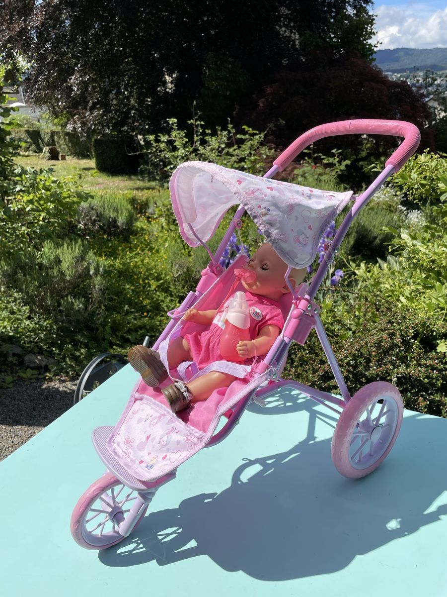 Carrozzine per bambole: Puppenwagen mit Puppe – Usato da Küsnacht ZH venduto da paka06
