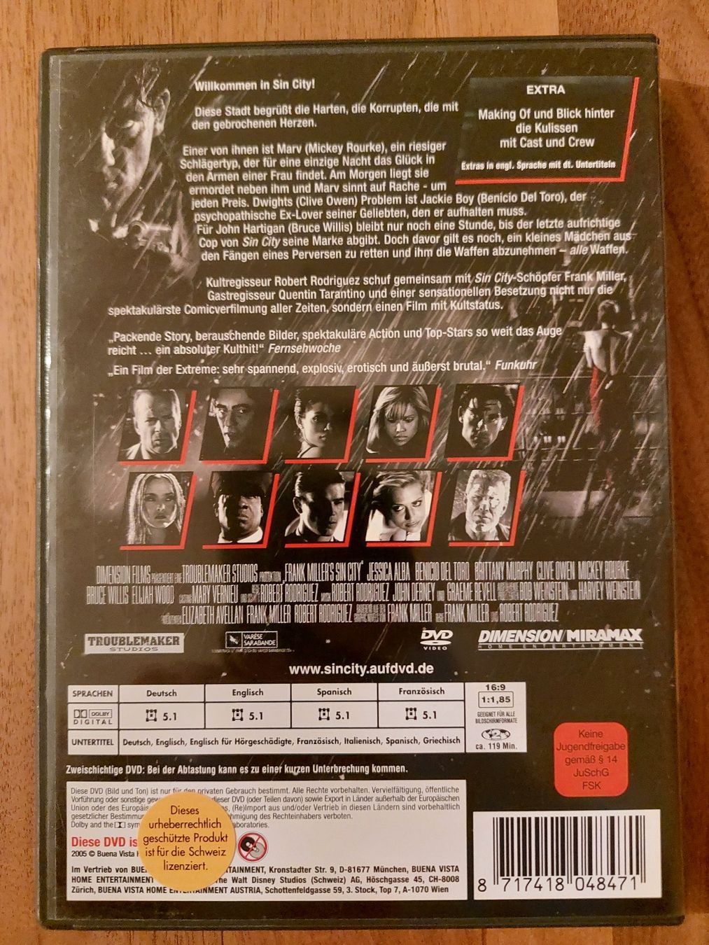 Alle DVDs: DVD - Sin City 1 – Gebraucht aus Rheinfelden von FilmAuktion 1