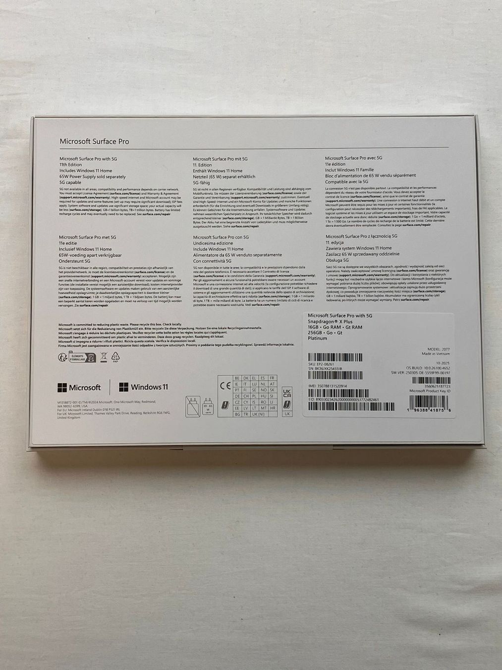 Microsoft Notebooks: Microsoft Surface Pro 11 with 5G | Snapdragon, 16GB, 256GB – Neu und originalverpackt aus Zürich von Miscellaneous_ 3