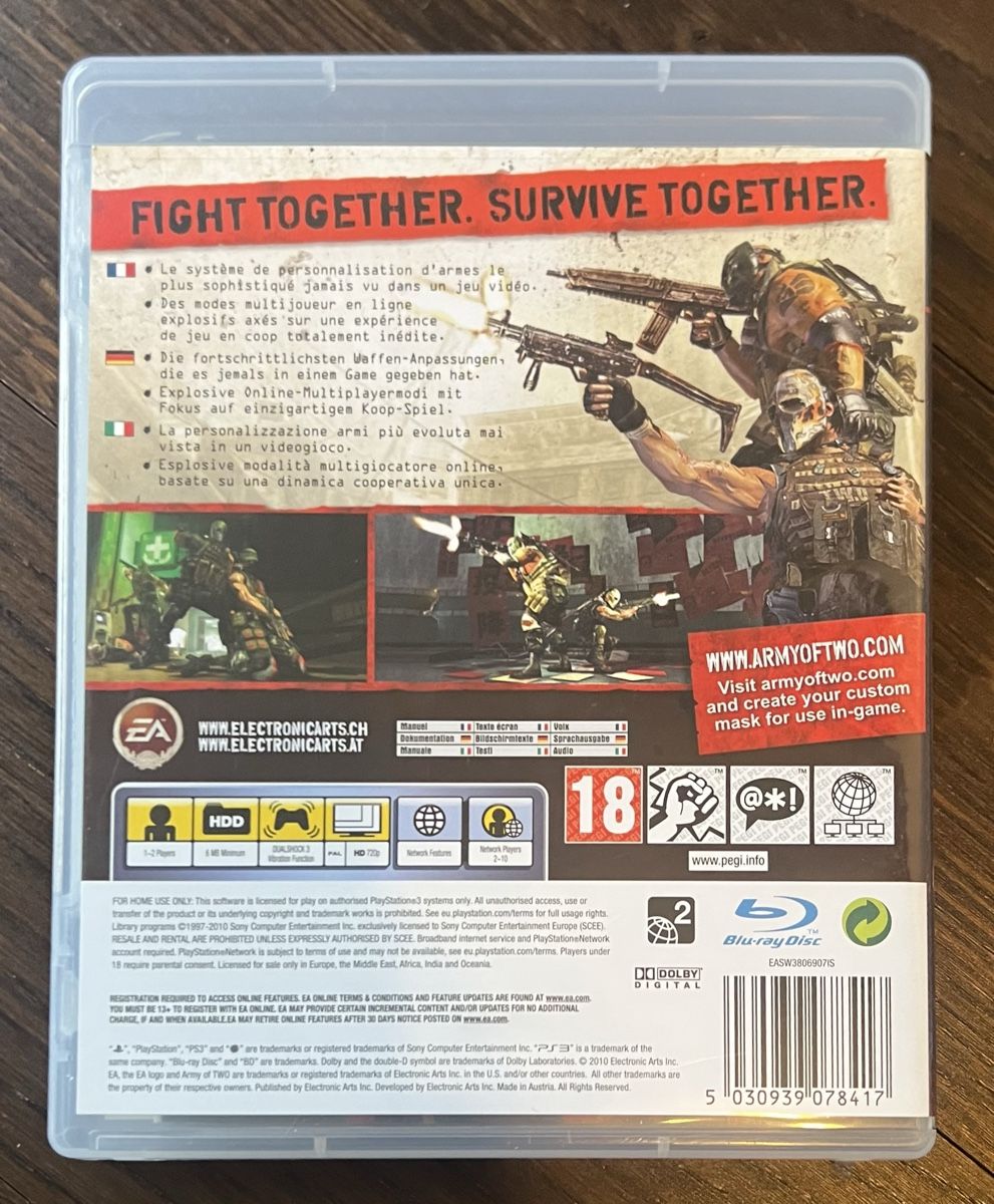 Sony Giochi: Army of Two - The 40th Day – Usato da Thalheim venduto da stuffforsale 1