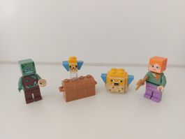 LEGO Minecraft Figuren mit Pufferfischen