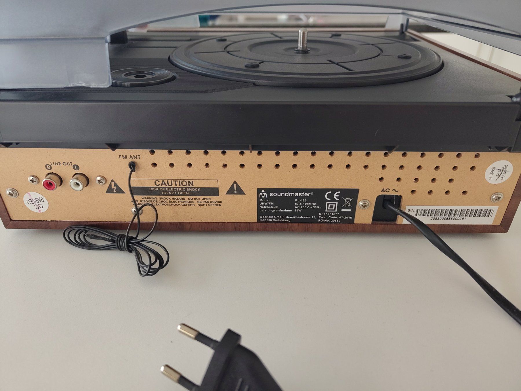Giradischi: Soundmaster Plattenspieler PL-186 – Nuovo (secondo la descrizione) da Olten venduto da Violet92 3