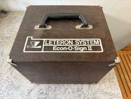 Leteron Econ-O-Sign II (Sign Maker) Vintage 1960er Jahren