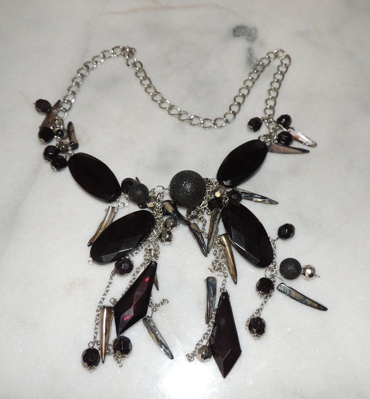 Catenine: SCHÖNE KETTE "PHANTASY" METALL VERSILBERT 60 CM – Nuovo (secondo la descrizione) da Au ZH venduto da FashionConsultant 5
