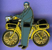 PTT   Pöstler mit Fahrrad