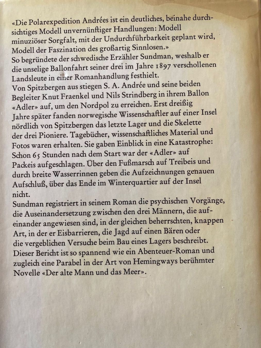 Bücher: Ingenieur Andrees Luftfahrt – Gebraucht aus Zürich von 2013tg 1