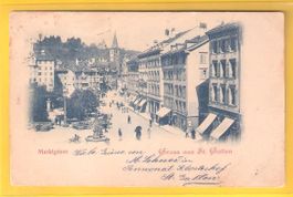 4.11.1909 Gruss aus St. Gallen/alte Marktgasse/Ortsstempel