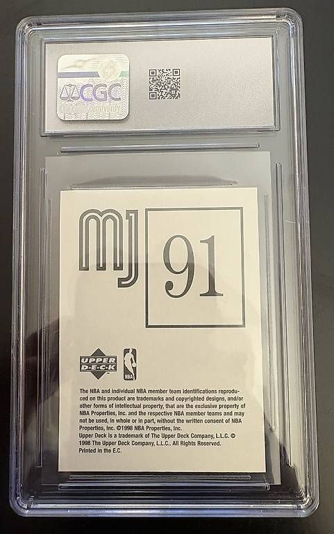Sticker: 1998 Michael Jordan Upper Deck Stickers #91 - CGC 9 – Nuovo (secondo la descrizione) da Savosa venduto da Misch-M13 1