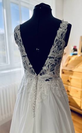 Justin Alexander romantisches Brautkleid in 38