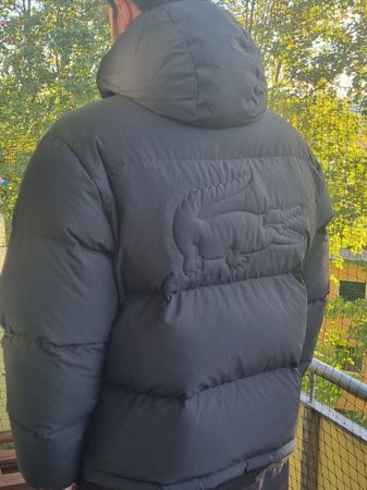 LACOSTE Winterjacke Daunenjacke Schwarz (BH3522) Gr.52 (M/L)
