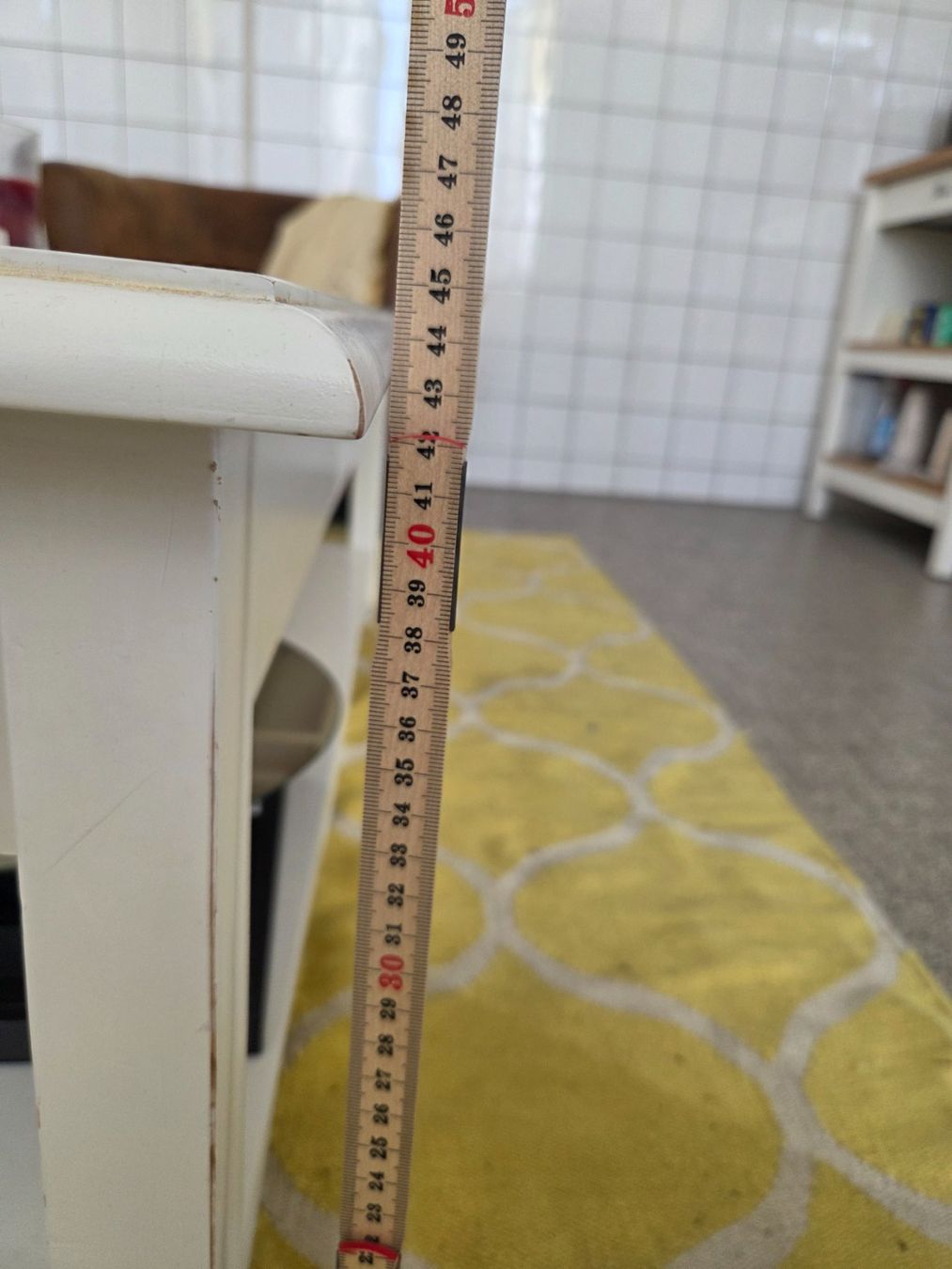 Tables: Couchtisch weiss rechteckig – D'occasion à Erlen par Tschirren 3