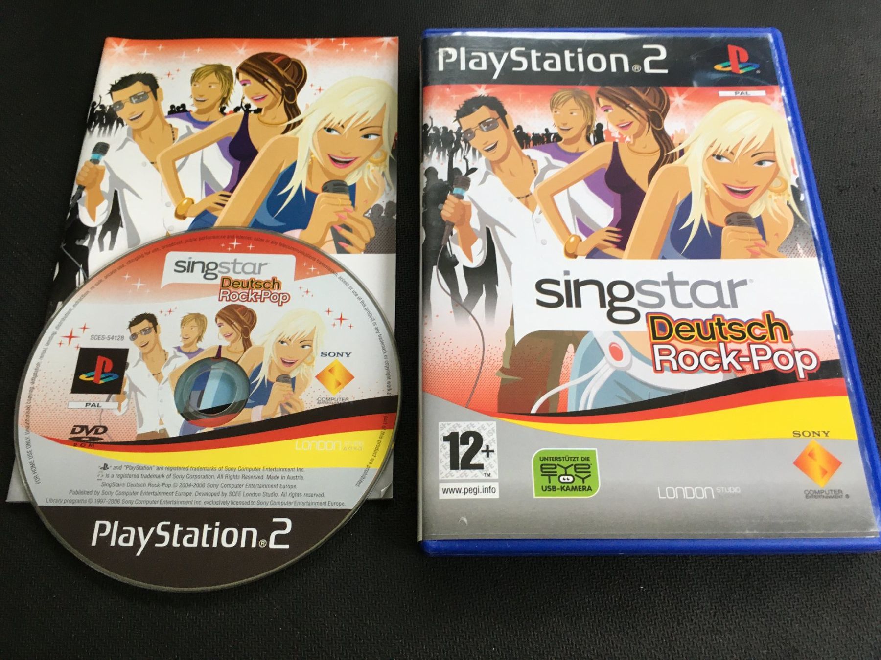 Sony Giochi: Singstar Deutsch Rock-Pop - PS2 Playstation 2 – Usato da St.Gallen venduto da sjosjo