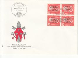 SBK D lV 104 im 4er-Block FDC mit S. 702