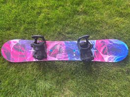 Burton Snowboard FEELGOOD 149cm, Flying V, blau/pink