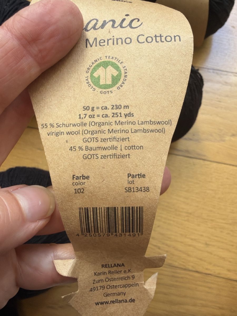 Lana: Schwarzes Merino- Cotton Garn – Nuovo (secondo la descrizione) da Basel venduto da Wotan 2