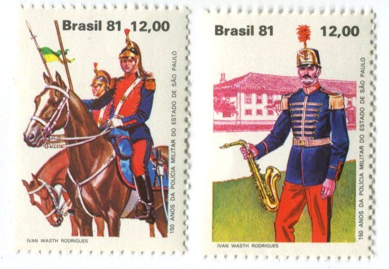 Alle Briefmarken: Briefmarken "Uniform". Brasilien – Neu und originalverpackt aus Basel von Butsch5