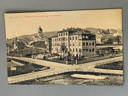 Alte PK Zürich - Pflegerinnenschule und Kreuzkirche ca. 1910