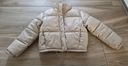 Winterjacke Gr. L Steppjacke aus Kunstleder