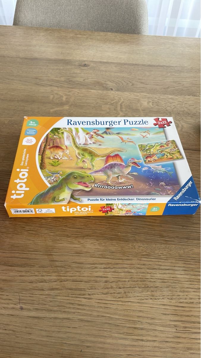 Ravensburger Puzzle: Ravensburger Puzzle tiptoi Dinosaurier 2x12 – Usato da Neukirch (Egnach) venduto da BeniStore7