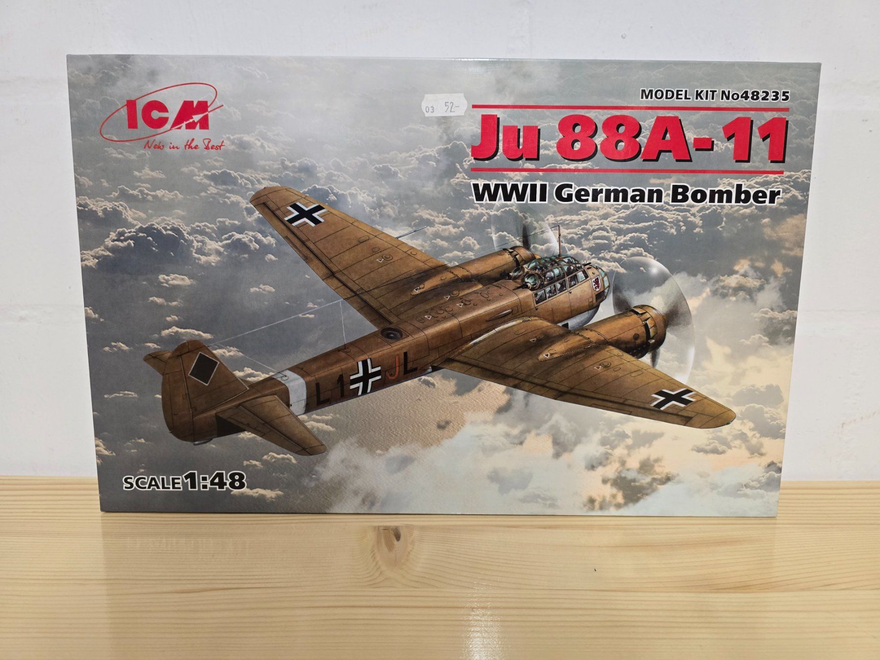 Kit di modellismo & Modellini statici: Bausatz, JU-88 A-11, 1:48, ICM – Nuovo e nell'imballaggio originale da Bachenbülach venduto da Obi-meow-kenobi