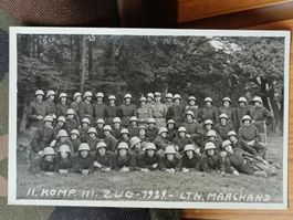 Echt Photo Karte / ll. Komp. lll. Zug 1929 Leutnant Marchand