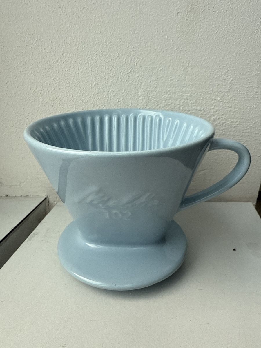 Altro per la casa: Hellblauer Melitta Kaffeefilter 102 Keramik, Rössler? – Usato da Zürich venduto da d.reitzer