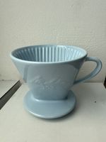 Hellblauer Melitta Kaffeefilter 102 Keramik, Rössler?