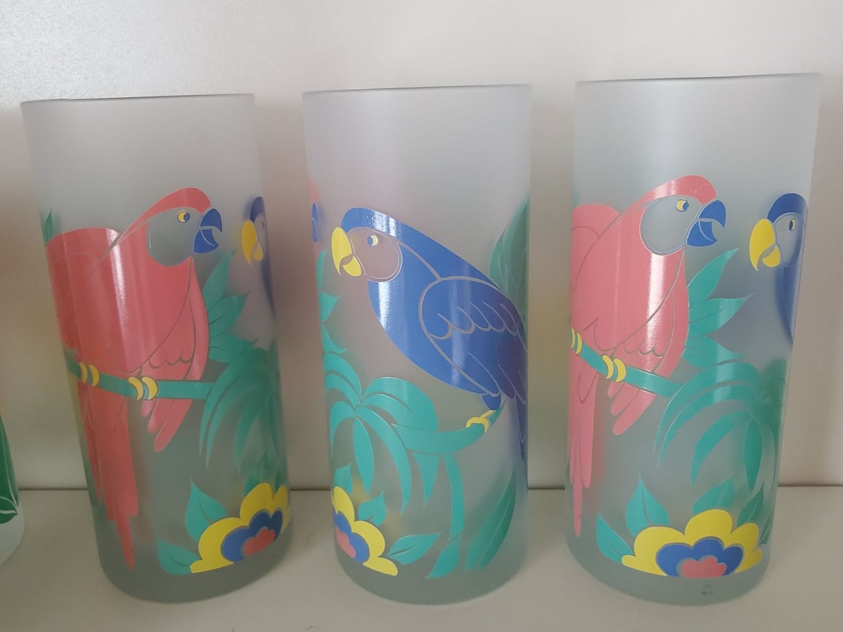 Bicchieri: 6 verres décor tropical – Usato da Rennaz venduto da La_malle_du_dauphin 2