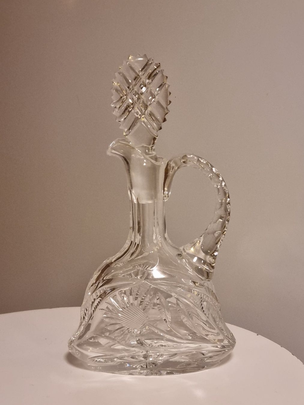 Caraffe: Vintage Glas Karaffe mit Stopfen 20cm – Usato da Scharnachtal venduto da devin03
