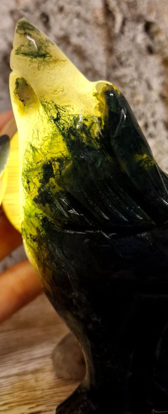 Minerali & Pietre curative: Moosachat Wolf 677g – Nuovo (secondo la descrizione) da Matzingen venduto da Shay_Crystalz 6