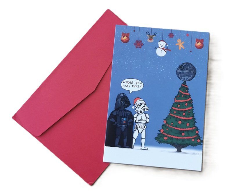 Cartoline: Weihnachtskarte Whose idea was this? (neu, OVP) – Nuovo e nell'imballaggio originale da Wilen b. Wollerau venduto da morethanmusic