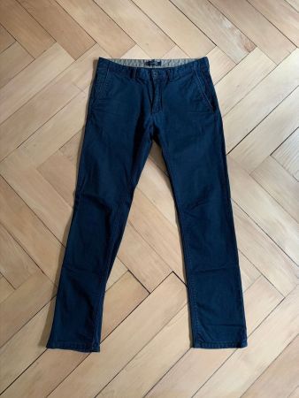 ZARA - Chino Hose dunkelblau S