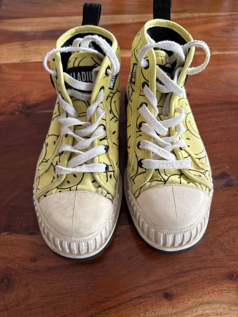 Palladium Scarpe da uomo: Palladium Smiley Face Canvas Boots - Size 37 - Cute! – Usato da Genève venduto da aic_8tl7