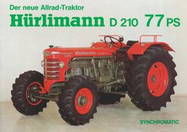 Hürlimann Blechschild Hürlimann D-210 Allrad 20x30cm