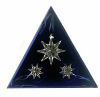 Swarovski Stern Ornament 3er Set 2009 Original Box