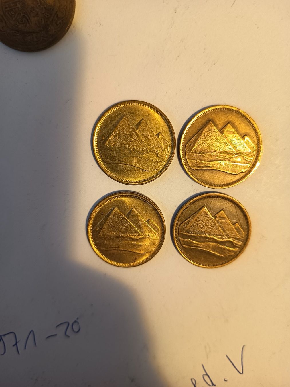 Alle Münzen: 5 piaster 4x ägyptisch   gripNr52 – Gebraucht aus Wattwil von LuckyLegoandCoins 3