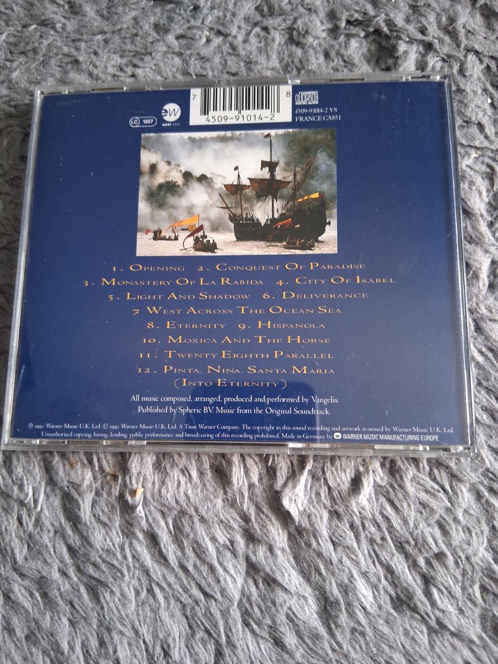 CD: VANGELIS    1492     CD – Usato da Wetzikon ZH venduto da Ramones01 1