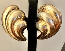 Boucles d'oreilles vintage en plaqué or, Grosse Germany