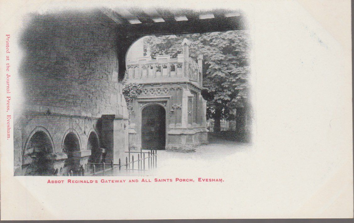 Cartes postales: old UK Postcard EVESHAM - ABBOT REGINALD'S GATEWAY AND ALL S – D'occasion à Vezia par Aquarius_Age