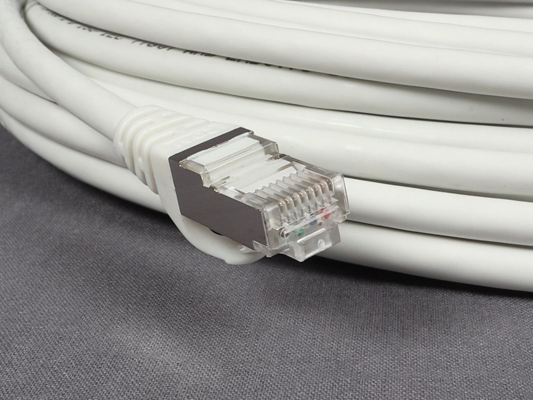 Digitec Kabel: DIGITEC Ethernet - Patchkabel RJ45 6a 20m weiss – Neu (gemäss Beschreibung) aus Steinen von Restwert_Steinen 4