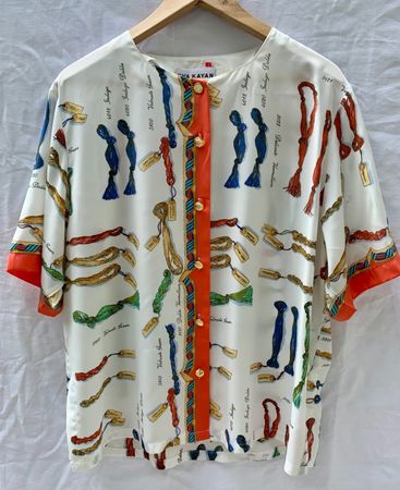 Superbe blouse boutons dorés EVA KAYAN grande taille